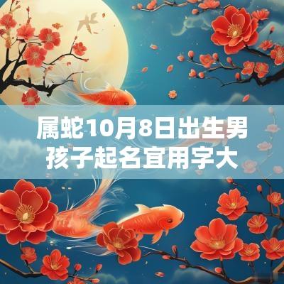 属蛇10月8日出生男孩子起名宜用字大方的男宝宝名字