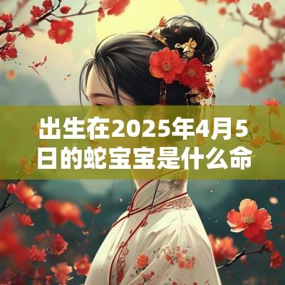 出生在2025年4月5日的蛇宝宝是什么命二月廿四起名