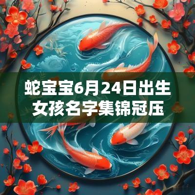 蛇宝宝6月24日出生女孩名字集锦冠压群芳的女宝宝起名