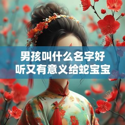 男孩叫什么名字好听又有意义给蛇宝宝起名字大全免费男孩