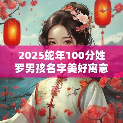 2025蛇年100分姓罗男孩名字美好寓意的男宝宝起名