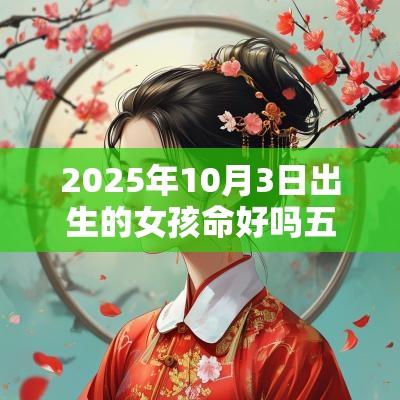 2025年10月3日出生的女孩命好吗五行缺水吉利取名