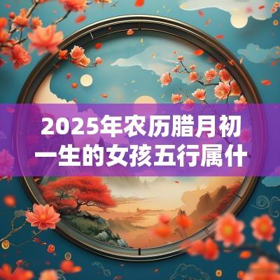 2025年农历腊月初一生的女孩五行属什么宜用偏旁取名