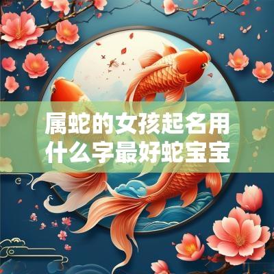 属蛇的女孩起名用什么字最好蛇宝宝用这些字起名丰衣足食