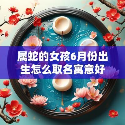 属蛇的女孩6月份出生怎么取名寓意好的属蛇女孩名字合集