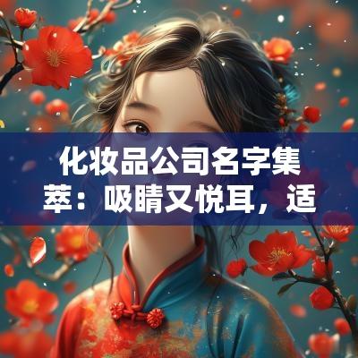 化妆品公司名字集萃：吸睛又悦耳，适合化妆品行业的公司名