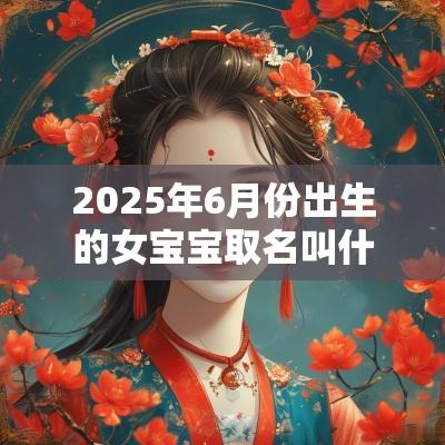 2025年6月份出生的女宝宝取名叫什么（精选200个）