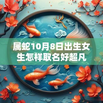 属蛇10月8日出生女生怎样取名好超凡脱俗的女宝宝名字