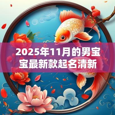 2025年11月的男宝宝最新款起名清新俊逸的男生名字