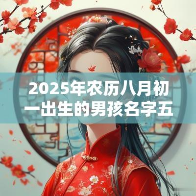 2025年农历八月初一出生的男孩名字五行缺火怎么取名