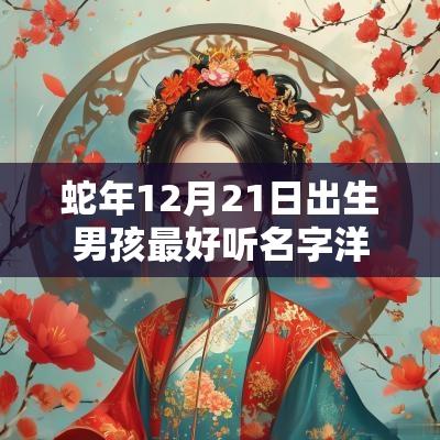 蛇年12月21日出生男孩最好听名字洋气的男宝宝取名