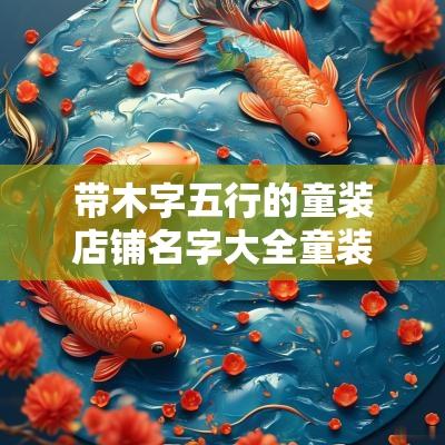 带木字五行的童装店铺名字大全童装店起名原则及注意事项