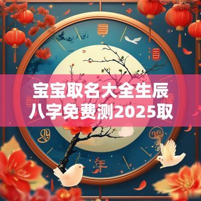 宝宝取名大全生辰八字免费测2025取名字生辰八字起名