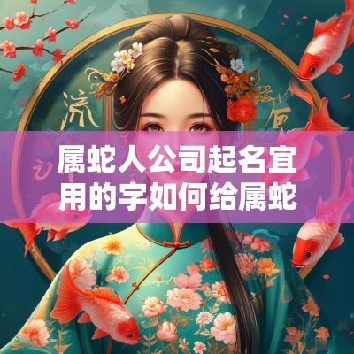 属蛇人公司起名宜用的字如何给属蛇人公司起简单大气的名字