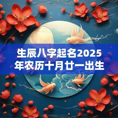 生辰八字起名2025年农历十月廿一出生的孩子运势解析
