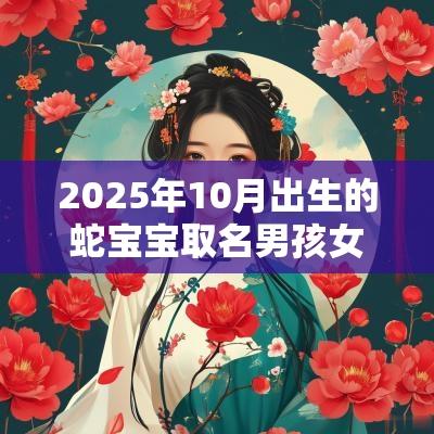 2025年10月出生的蛇宝宝取名男孩女孩取名宜忌用字