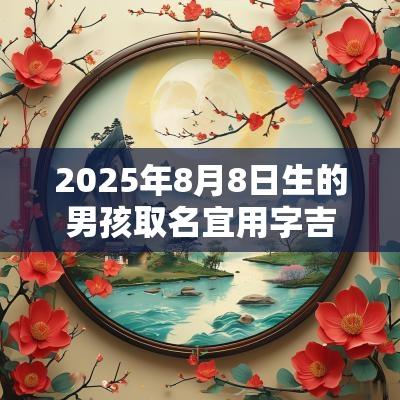 2025年8月8日生的男孩取名宜用字吉利稳重的名字