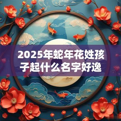 2025年蛇年花姓孩子起什么名字好逸群之才的宝宝取名