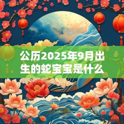 公历2025年9月出生的蛇宝宝是什么命算命八字取名字