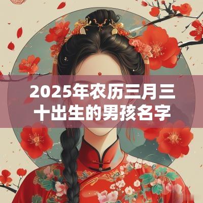 2025年农历三月三十出生的男孩名字五行缺木免费取名