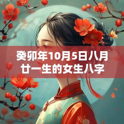 癸卯年10月5日八月廿一生的女生八字取名（形容词）的名字