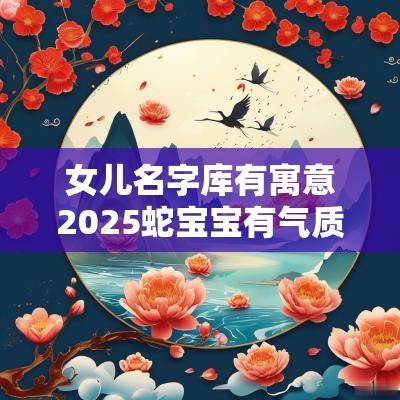 女儿名字库有寓意2025蛇宝宝有气质的女宝宝取名推荐