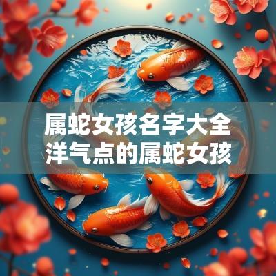 属蛇女孩名字大全洋气点的属蛇女孩子的名字大全2025