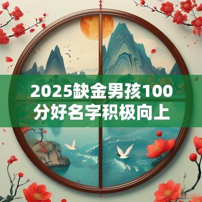 2025缺金男孩100分好名字积极向上的男宝宝取名