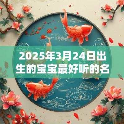 2025年3月24日出生的宝宝最好听的名字好听的名字