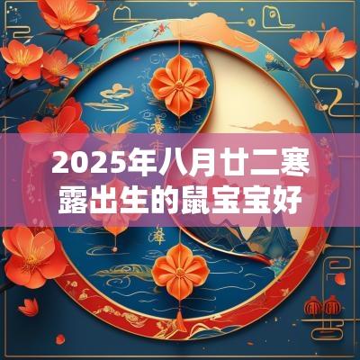 2025年八月廿二寒露出生的鼠宝宝好不好生辰八字解析