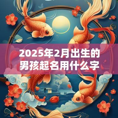 2025年2月出生的男孩起名用什么字读音有气势的名字