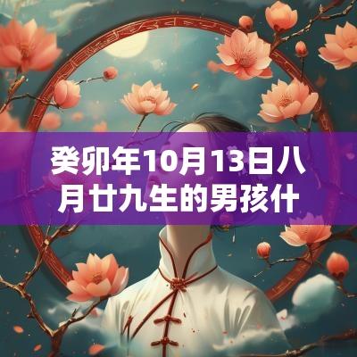 癸卯年10月13日八月廿九生的男孩什么命响亮大气的名字