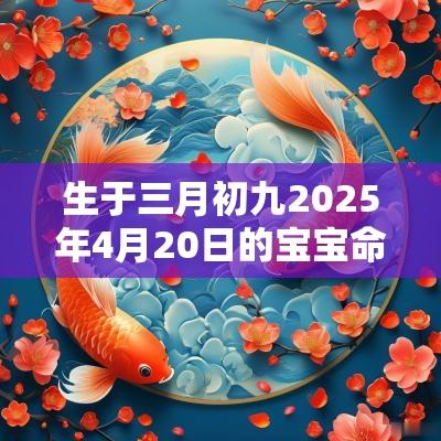 生于三月初九2025年4月20日的宝宝命理分析及起名