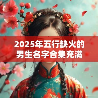 2025年五行缺火的男生名字合集充满光明的男宝宝取名