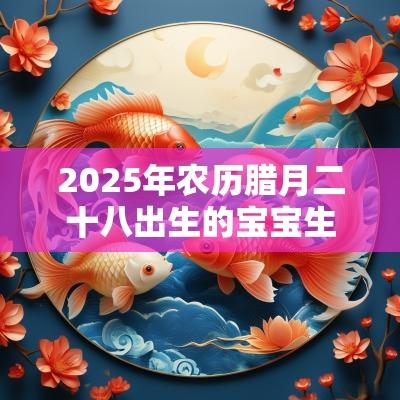 2025年农历腊月二十八出生的宝宝生辰八字取名有内涵