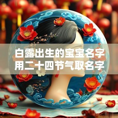 白露出生的宝宝名字用二十四节气取名字有文化学名解析