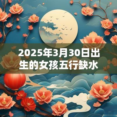 2025年3月30日出生的女孩五行缺水八字寓意佳名字