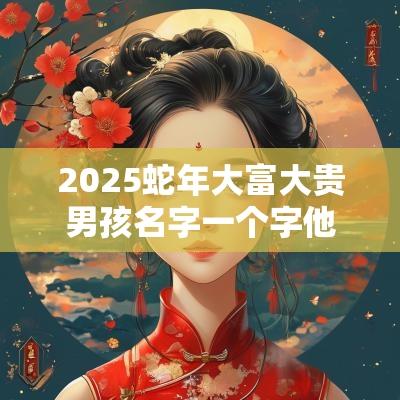 2026马年大富大贵男孩名字一个字他日必能金榜题名