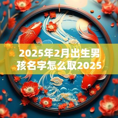 2025年2月出生男孩名字怎么取2025年蛇宝宝取名