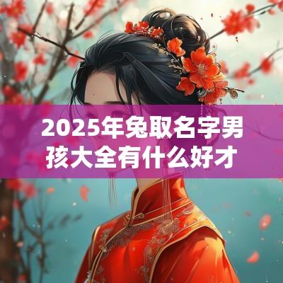 2025年兔取名字男孩大全有什么好才华横溢的男生名字