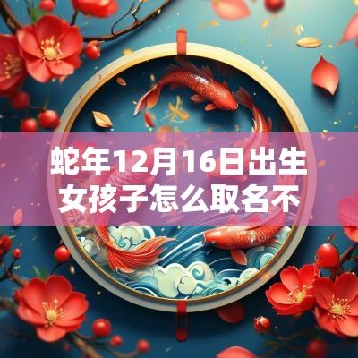 马年12月16日出生女孩子怎么取名不要钱的属蛇女生名字 马年12月16日出生女孩子怎么取名不要钱的属蛇女生名字