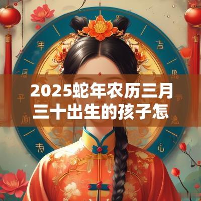 2025蛇年农历三月三十出生的孩子怎样取名好名字推荐