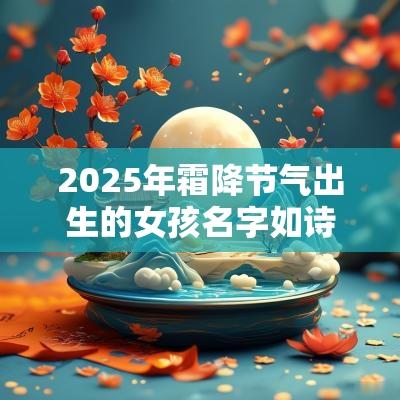 2025年霜降节气出生的女孩名字如诗如画的宝宝美名