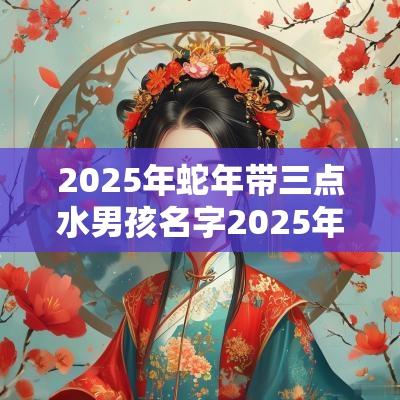 2025年蛇年带三点水男孩名字2025年蛇宝宝取名字
