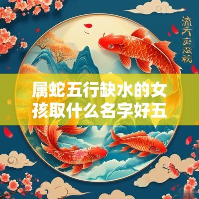 属蛇五行缺水的女孩取什么名字好五行缺水女孩名字最佳字