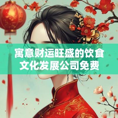 寓意财运旺盛的饮食文化发展公司免费起名2025年最新版