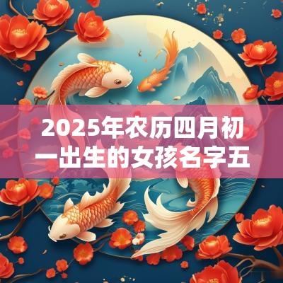 2025年农历四月初一出生的女孩名字五行属木怎么取名