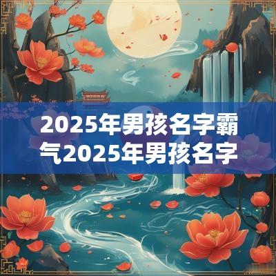 2025年男孩名字霸气2025年男孩名字寓意好的名字