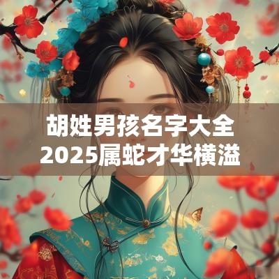 胡姓男孩名字大全2025属蛇才华横溢的胡氏男宝宝起名