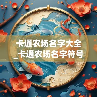 卡通农场名字大全_卡通农场名字符号_卡通农场好听的名字